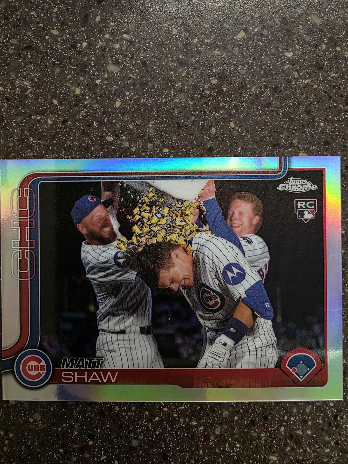 2025 Topps Chrome Update Matt Shaw Rookie Image Variation SP RC Cubs #USC196
