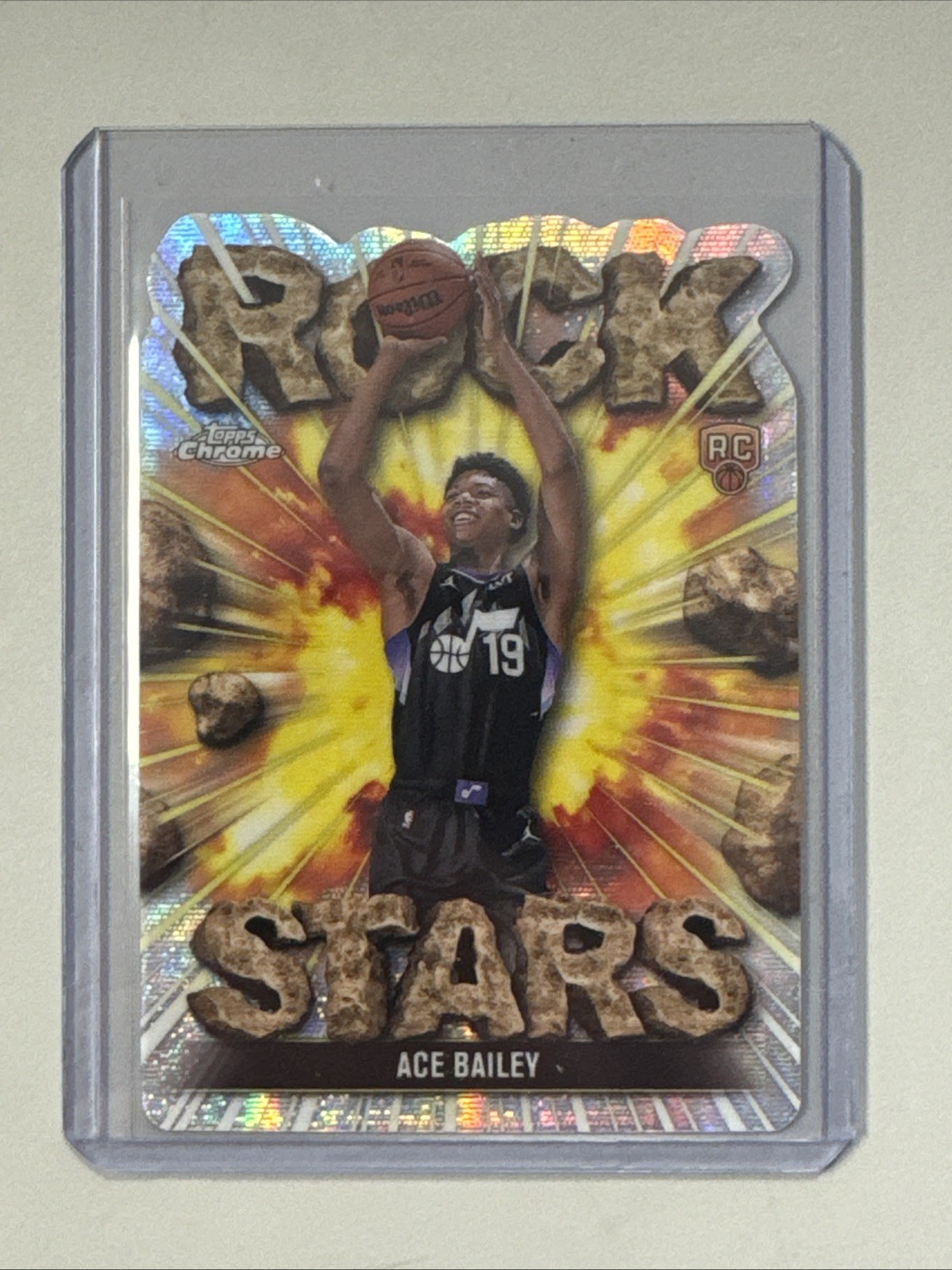 2025-26 Topps Chrome Ace Bailey Rock Stars SSP Case Hit
