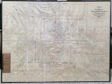 1904 Frank S. Peck Ore District Map Northern Black Hills Deadwood SD Mining