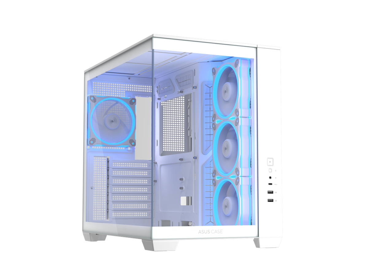 ASUS A32 PLUS White ATX gaming PC case, support 360mm radiators