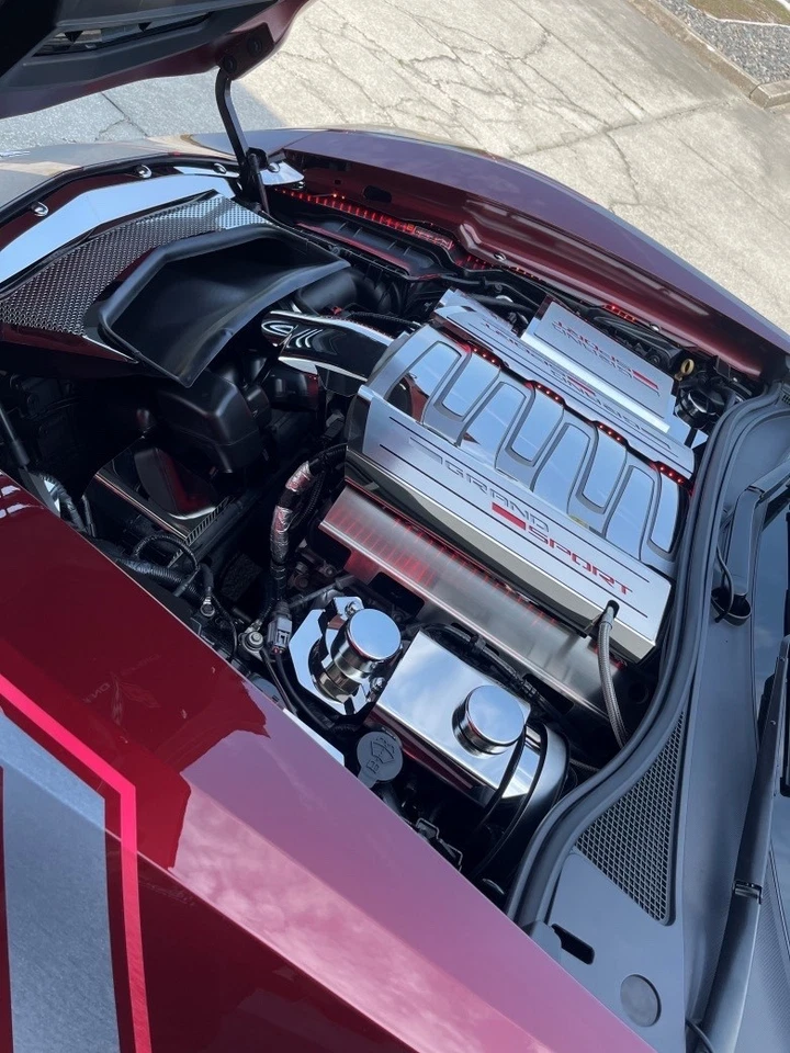 Cubierta plenum C7 Corvette Stingray 2014-2019 9 piezas acero inoxidable pulido Foto 2 de 4