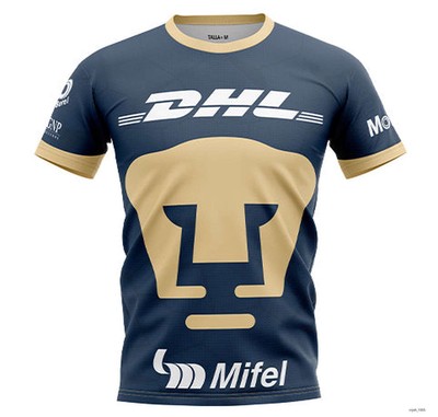 Personalized LIGA MX Pumas UNAM Shirt 3D M20 Mexican Soccer