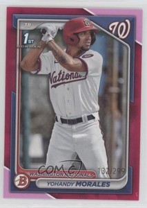 2024 Bowman Prospects Fuchsia Border /299 Yohandy Morales #BP-52
