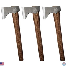 3 Pack 16.5" Throwing Axes, High Carbon Steel & Wooden Handle, Axe Throwing Game