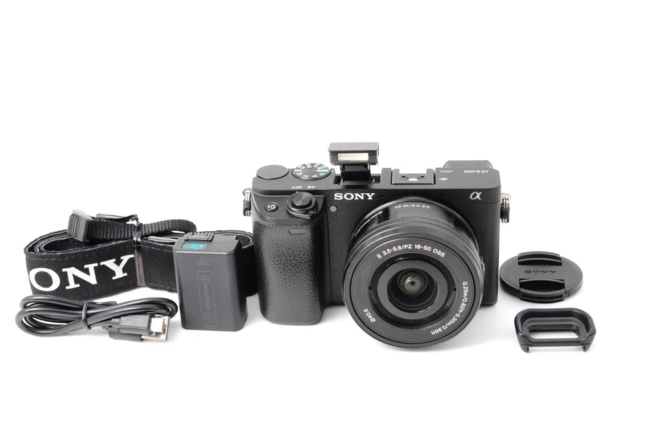 Sony Alpha A6400 Camera w/ kit Lens 16-50mm -Shutter count 22,574-Near Mint- - Image 2 of 4