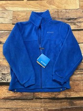Columbia NWT Steens Mountain Boys 14/16 Blue Fleece Zip Jacket