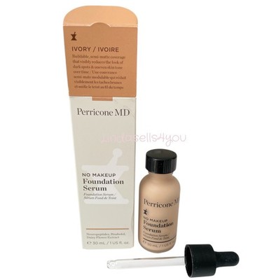 Perricone MD No Makeup Foundation Serum IVORY 1 fl oz Full Size Free Shipping!