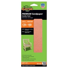 Premium Sanding Sheet 120/180 Grit-506630, 10 Pack