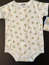 NWT infants XL 12 Mos CARTERS Baby Bubbles Cotton Vintage 1-pc Snack Bodysuit
