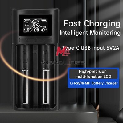 18650 21700 Li-ion   Charger LCD Smart Digital Display Charger Ni-MH Ni-Cd #iv