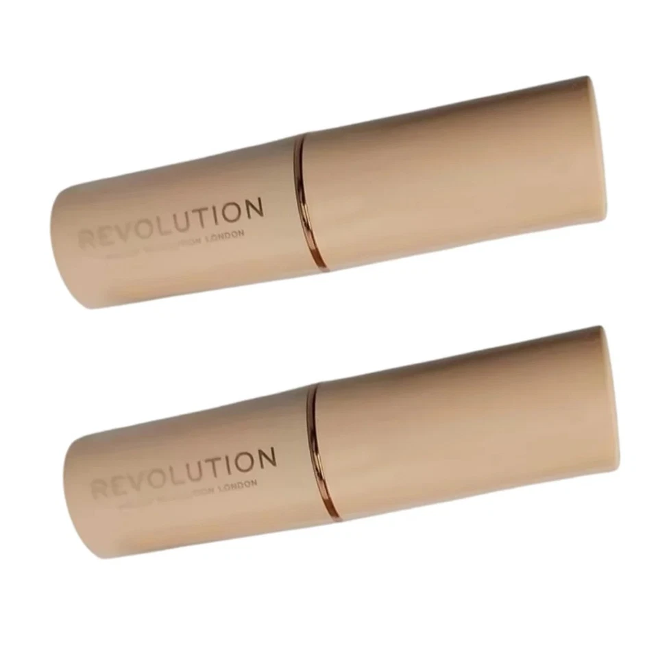 Pack of 2 Makeup Revolution Beauty Fast Base Stick Foundation, F8 - Image 2 of 4