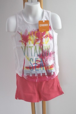 Gymboree Palm Tree Shirt Shorts Tank Mix & Match Girls Size XS 4 NWT ...