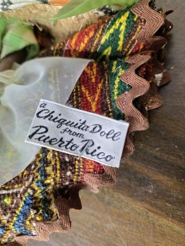Bambola Chiquita vintage 7,5 pollici di Porto Rico occhi aperti e chiusi bambola di plastica - Foto 7 di 8