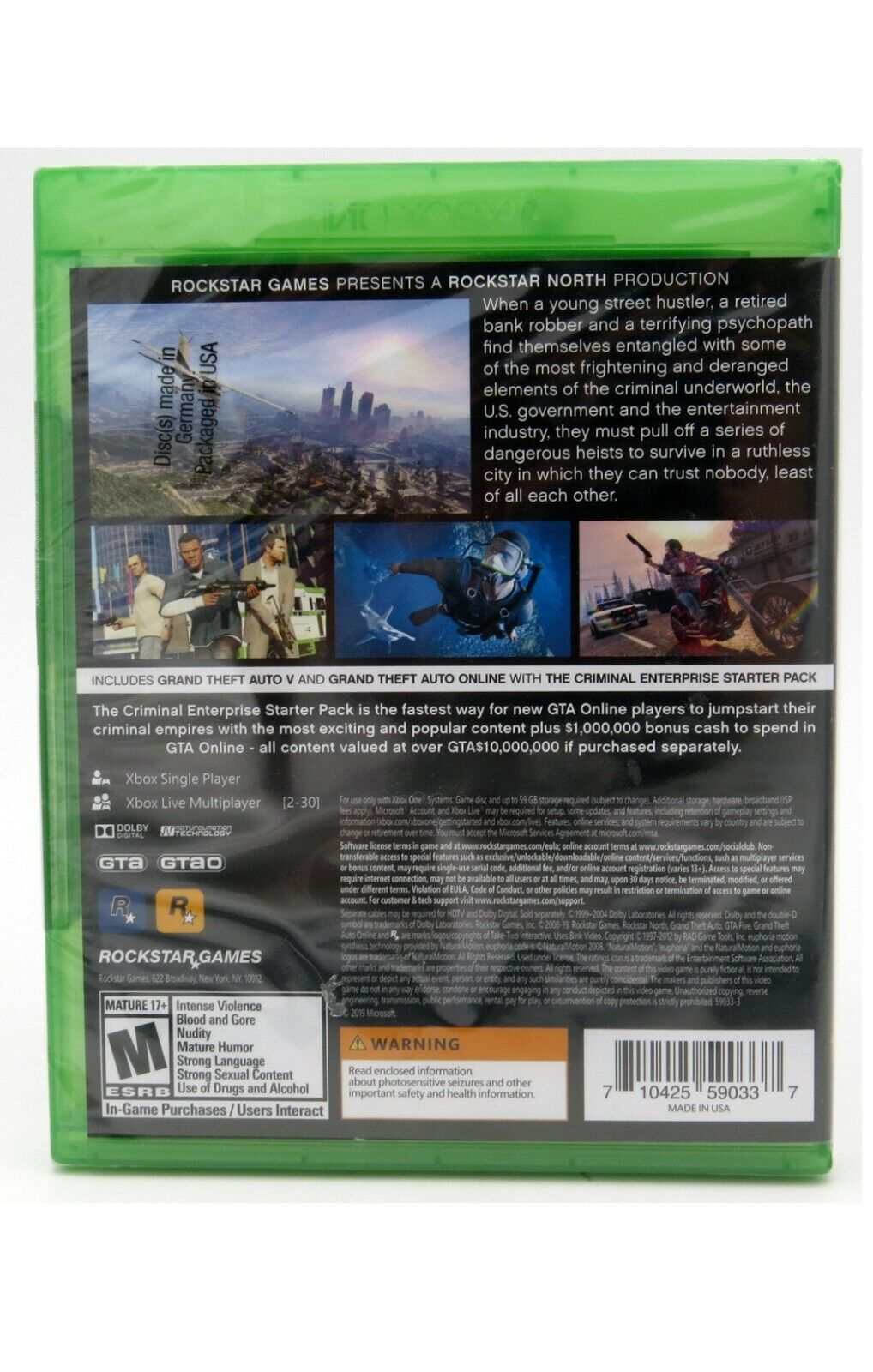 Take-Two XB1 GTA V Premium Online Edition Games 