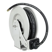 1/2" x 50' Oil Hose Reel Retractable 2300 PSI Spring Driven Steel Construction