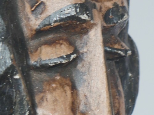 antique wooden polychrome of saint with axe, probably st. Mathias - Picture 11 of 11