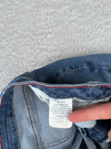 Wrangler Pants Women 31 Blue Denim Jean Straight Med Wash Embroidered 31x27 - Picture 7 of 16