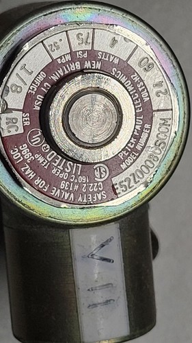 PETER PAUL ES2Z00080SCCM. 24 VAC 60HZ. 4W. 75 psi. 0,52 MPa. ORIFICE 1/8 - Imagen 4 de 10