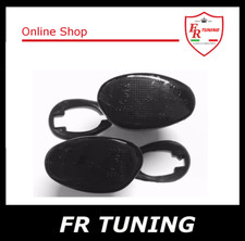 COPPIA FRECCE LATERALI FUME ALFA ROMEO 145 146 GTV SPYDER NERE SMOKE 