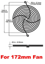 Wire Fan Guard Grill for 172mm Fan