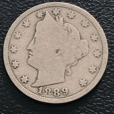 1889 Liberty Head Nickel 5c Better Grade #35949