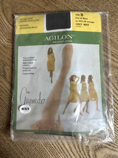 VTG Agilon Seamless Penney's Gaymode Nylon StockingsGrey Mist B Size 10 Short