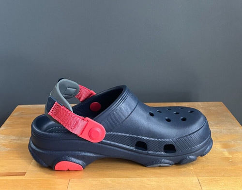 Crocs Kids Boys Navy Classic All-Terrain Clog US Junior 2, 3 NWT - Picture 4 of 13