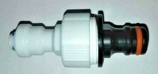 Male click hose connectors to 1/4" push fit garden tap adapter connector