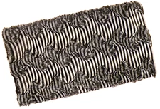 RACHAEL ROY Rectangle Polyester Lined Faux Fur Animal Print Scarf 34" x 9 1/2"