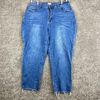 Forever 21 Mom Jeans Women's Size 18 Blue High Rise Medium