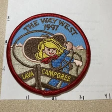 The Way West Lava Camporee Girl Scout Patch AR168