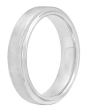 Brilliance Fine Jewelry Tungsten 6MM Satin & High Polished Wedding Band Size 10