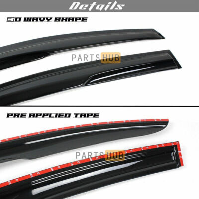 For 2006-2012 Toyota RAV4 JDM 3D Wavy Mugen Style Window Visors - Foto 7