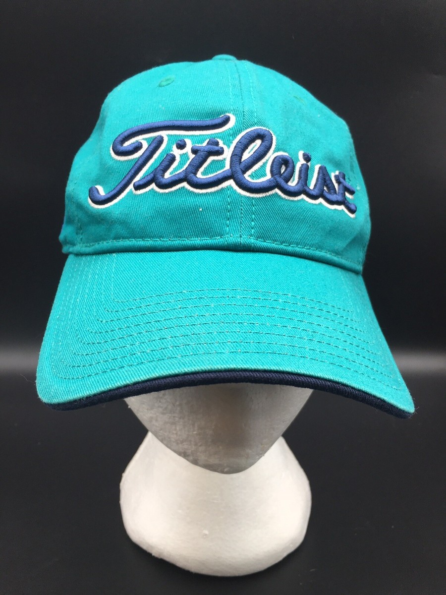 Titleist Pro V1 FJ Turquoise Navy Strapback Hat Adult One Size