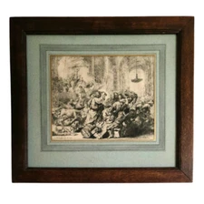 Christ Driving the Money Changers from the Temple, Rembrandt (1635)