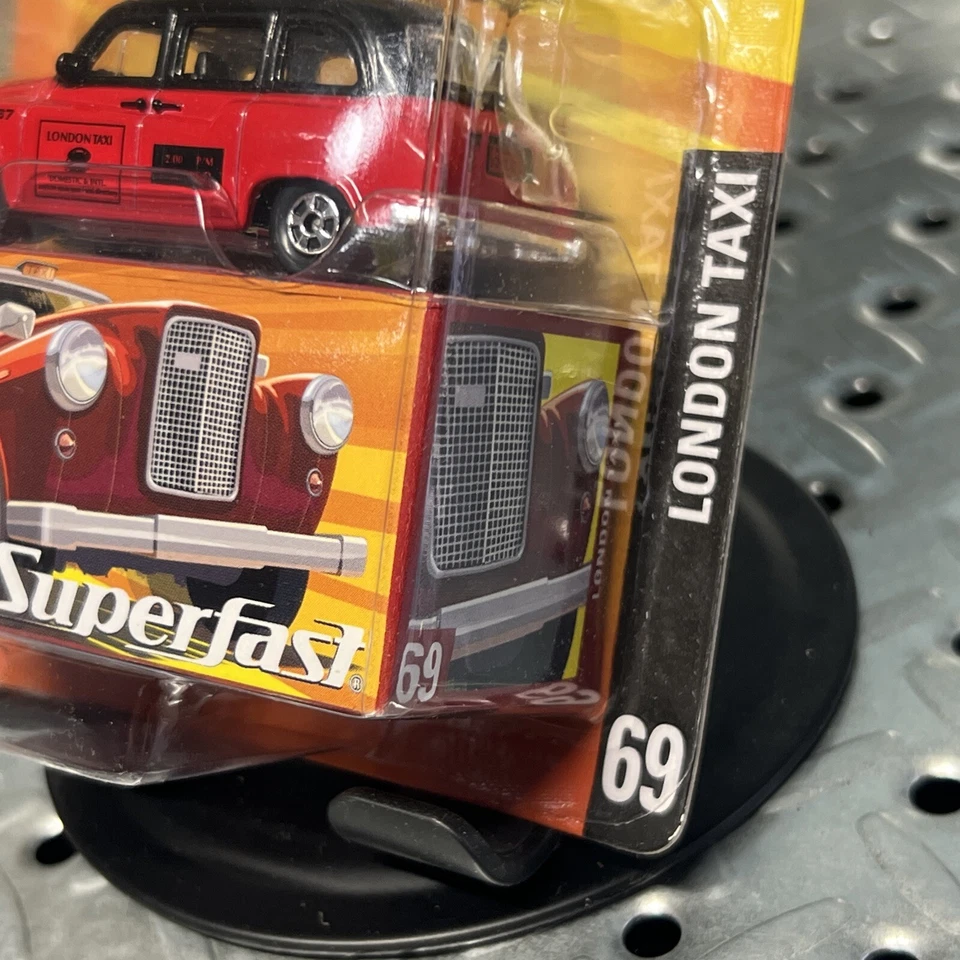 2006 火柴盒汽车 #69 伦敦出租车蓝色超快 L.E. 灰色 + 红色 2 件套 — 第 4/4 张图片