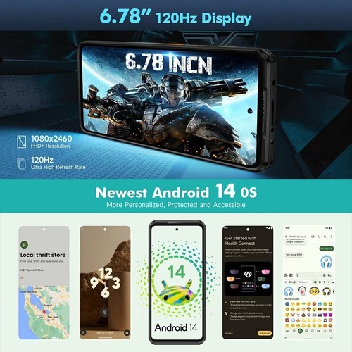 Ulefone 6.78 inch Armor 25T Thermal Imaging 4G Rugged Smartphone 12GB+256GB NFC - 第 9/24 張圖片