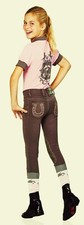 KIDS HORSESHOE JEAN BREECHES Ovation KIDS Size 14 EXTRA LARGE STORM w/PINK FUN!