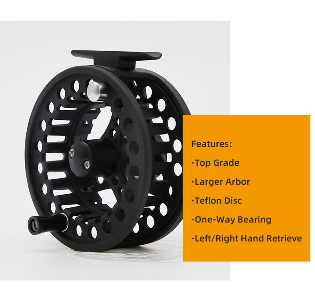 WF Fly Fishing Preloaded 1/2 3/4 5/6 7/8WT Fly Fishing Reel With Line