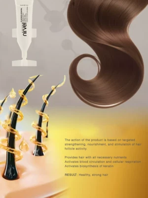 NIRVEL PROFESSIONAL Haarausfall Schock Behandlung mit Pflanzenplazenta 10 Ampullen Fläschchen Anti Haarausfall
