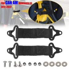 1 Pair Car Door Limiting Straps Belts Set Black For Can Am Maverick X3 2017-2022