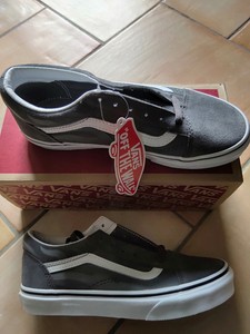 Vans Baskets Old Skool Checkered Junior Pointure 34 NEUVES sneaker  emblématique | eBay