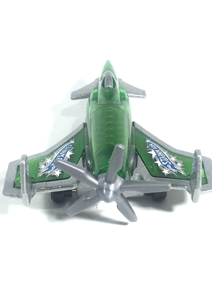 Hot Wheels 2010 Poison Arrow Propeller Plane Metalflake Silver HW Racing Rigs - Image 4 of 4