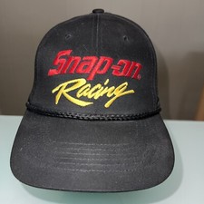 Vintage Snap-On Racing Snapback Rope Hat Cap Black NOS NWOT Officially Licensed