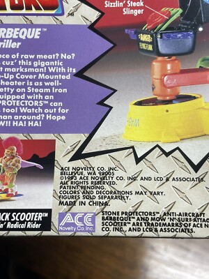 New! Stone Protectors Anti-Aircraft Barbeque Play Set 1993 | eBay