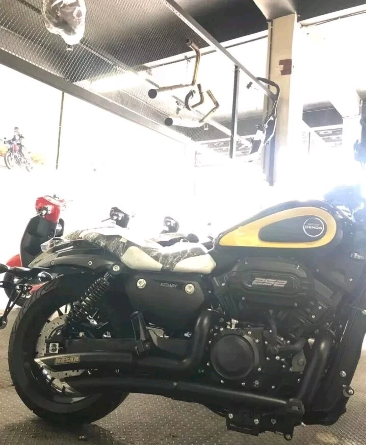 Custom Exhaust Fits Benelli Keeway Benda V252C (Big Radius Type) 2 Into 2 Model - Image 2 of 3