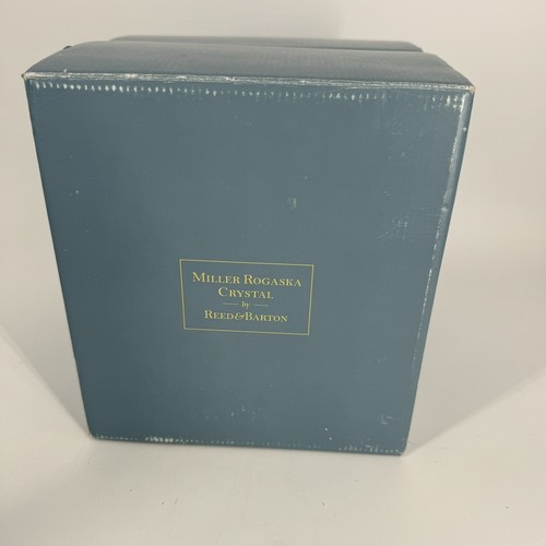 Rogaska Crystal Venetian Amber Wine Glasses Water Goblets Set of 4 in orig box - Picture 14 of 21