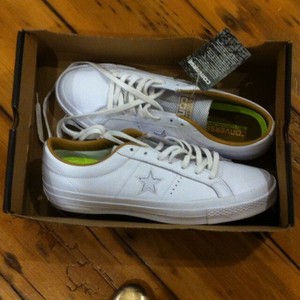 converse one star white leather mens