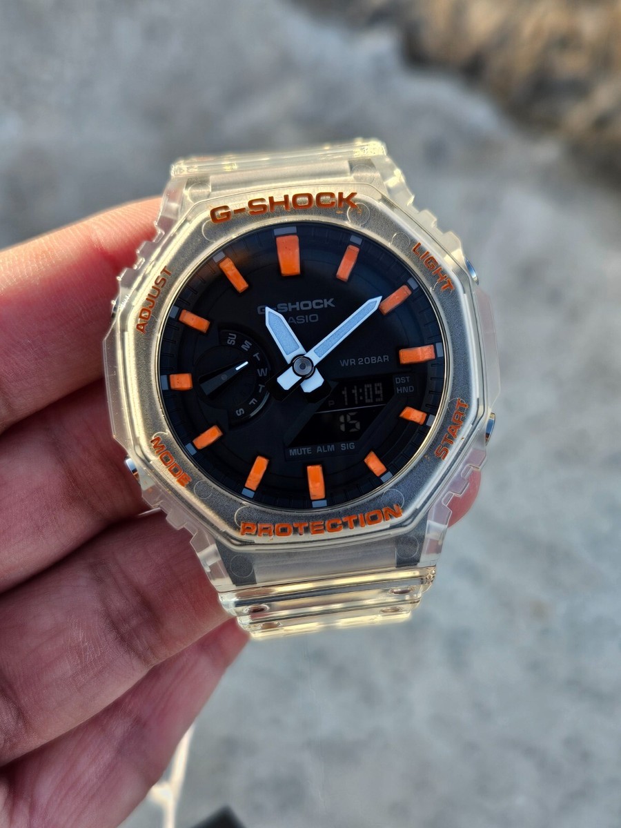 G-SHOCK カシオ GA-2100系 オレンジ カスタムモデル（スケルトン) G-SHOCK カシオ GA-2100系 オレンジ カスタムモデル（スケルトン