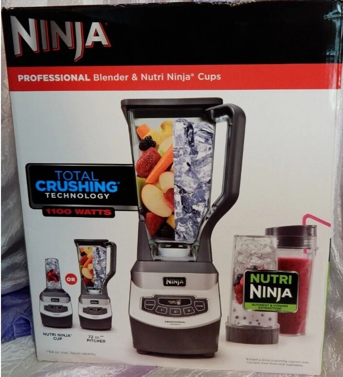 NINJA Professional Blender & Nutri Ninja Cups #BL660 (NEW) Home & Garden